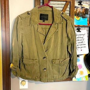 Sanctuary army green light weight jacket